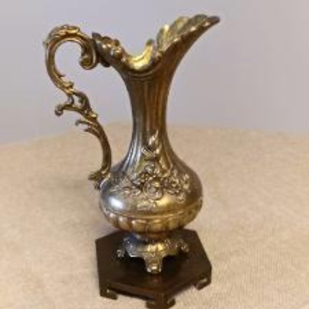Vintage Italian Brass Pitcher - Picture 2 of 3